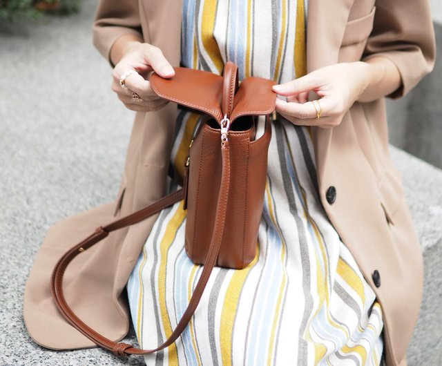 Mulberry メープル　ブラウンレザーバッグ　美品 Mulberry