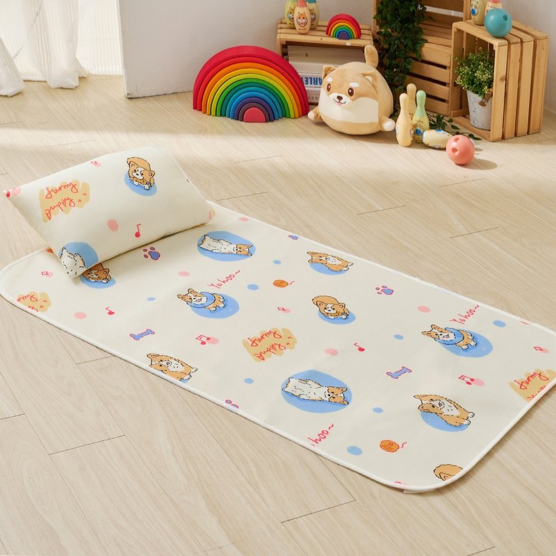 6D午睡墊 / Cool-Fi 透氣涼感 / 兒童70x120cm / 柯基戲水 - 寢具/床包 - 其他材質 多色