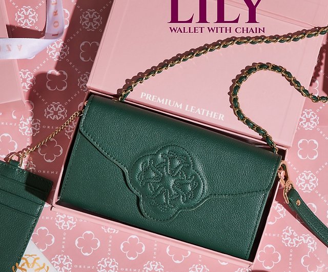 Lily Wallet Emerald Green - Shop lorenza Wallets - Pinkoi