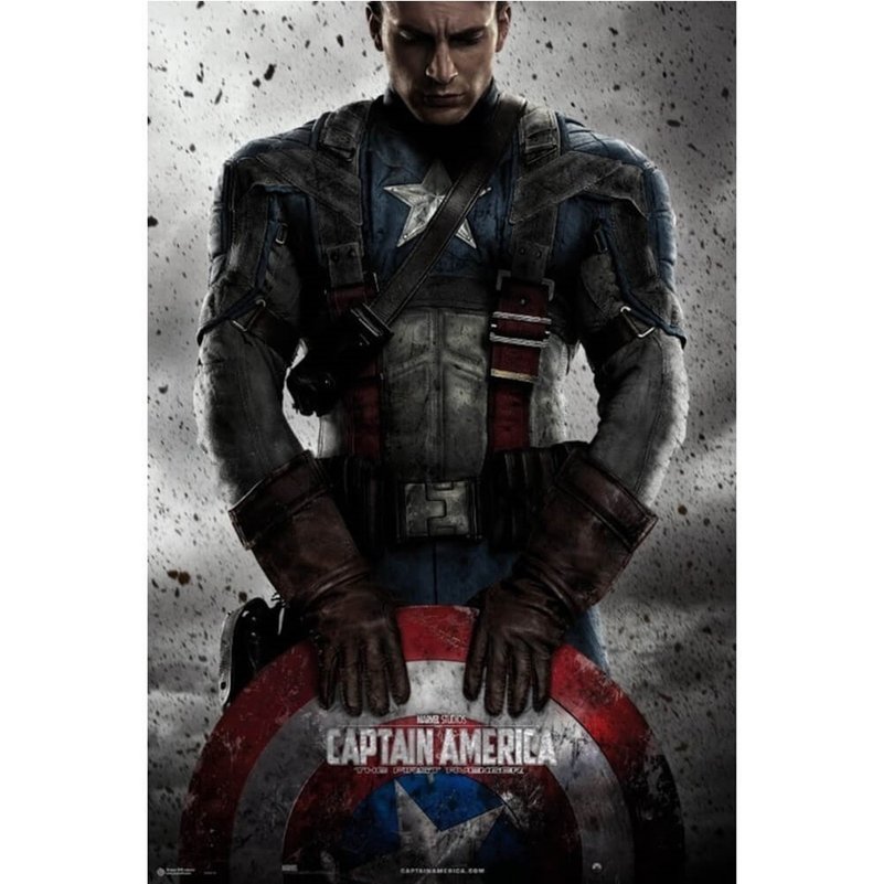 【Marvel】 Captain America (official version) imported movie poster - โปสเตอร์ - วัสดุอื่นๆ หลากหลายสี