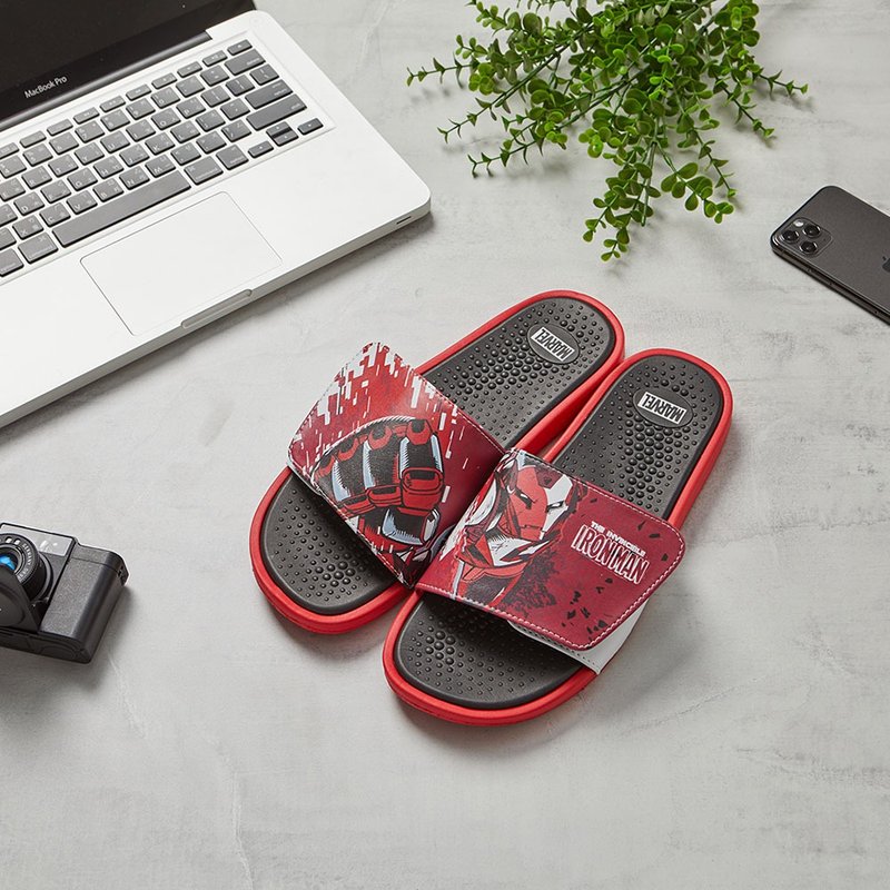 【MARVEL】Avengers Devil's Felt Slippers-Iron Man Red - Slippers - Other Man-Made Fibers Red