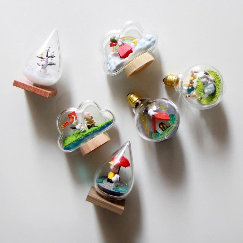 [Mother's Day Gift/Free Shipping/Special Offer] Snoopy Weather Bottle Box Play-1 Set of 6 Types - Items for Display - Other Materials Multicolor
