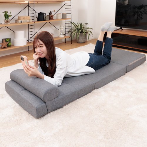 【CELLUTANE】収納上手なソファベッド+和室チェア A1243 (枕 ...