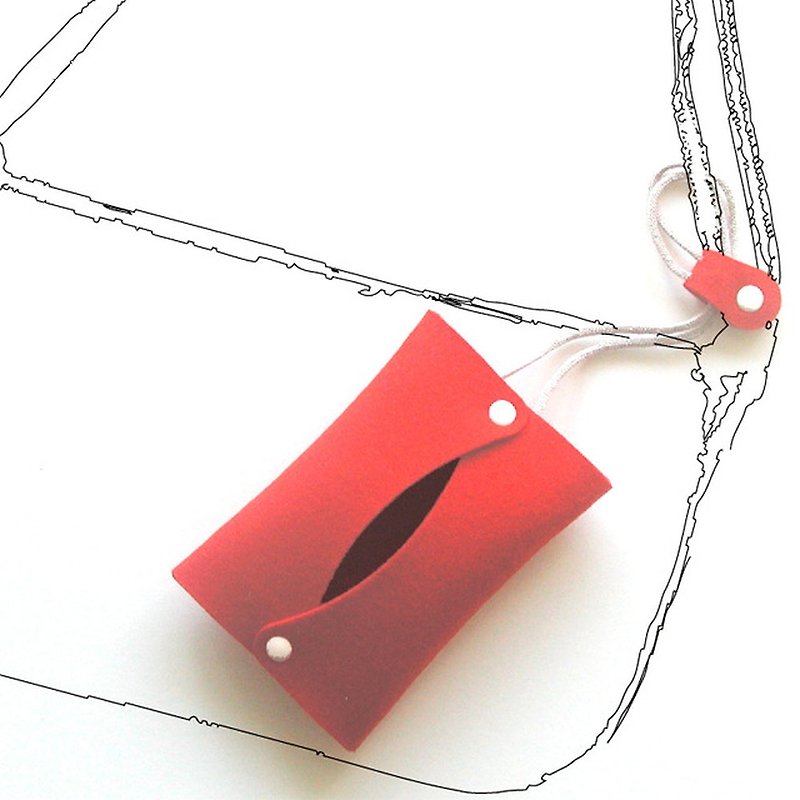 ストラップポケットタイプ  赤色 - 其他 - 聚酯纖維 紅色