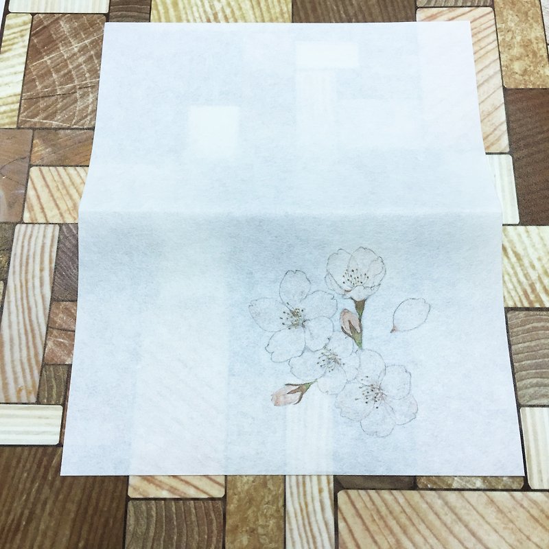 Classiky x Sekihandou Kaishi (Washi) 【Sakura (29922-01)】 - ผ้ารองโต๊ะ/ของตกแต่ง - กระดาษ 