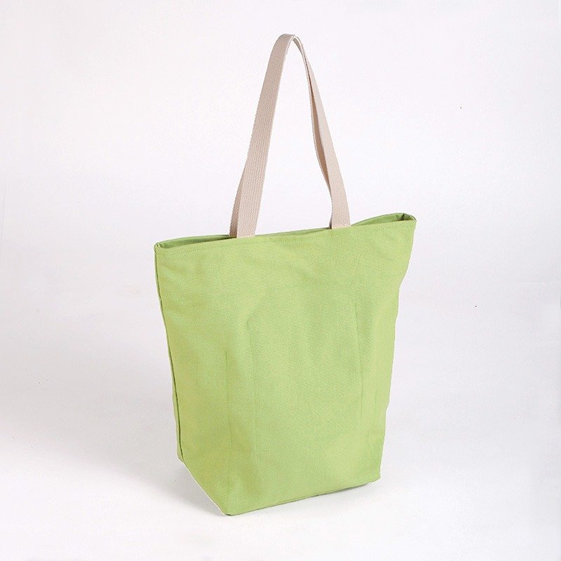 韻律袋-蘋果綠 - 側背包/斜背包 - 棉．麻 綠色