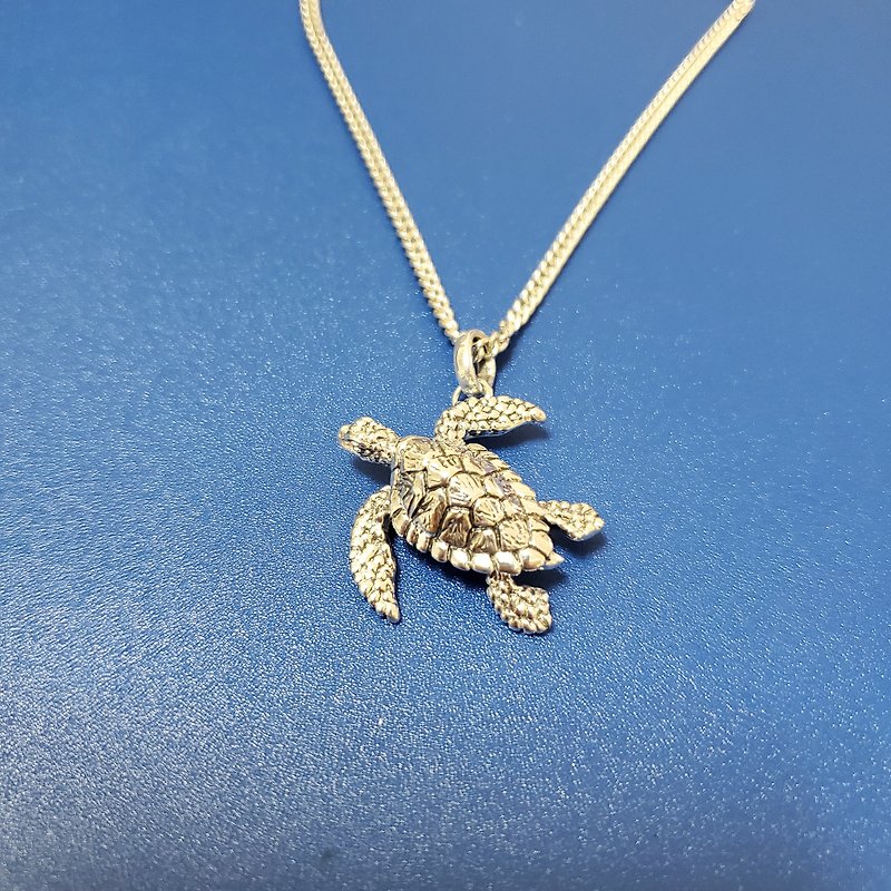 romantic sea turtle - สร้อยคอ - เงินแท้ 