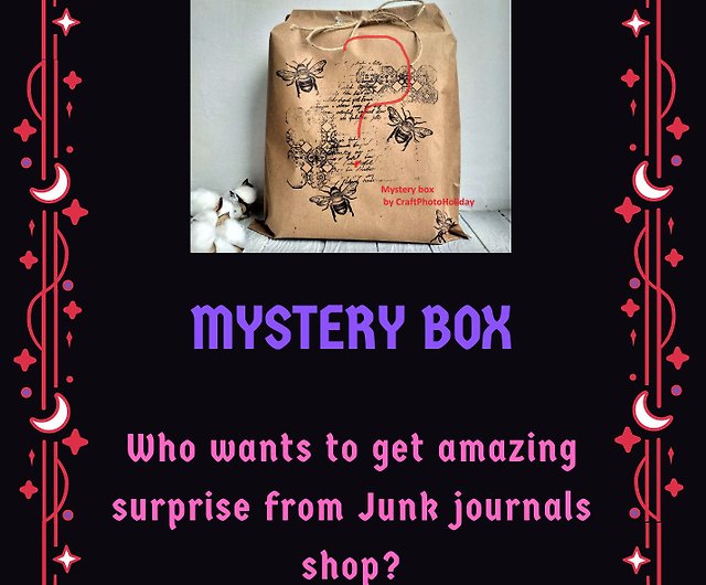 Mystery box journal handmade Random junk journal for sale 15*10 cm