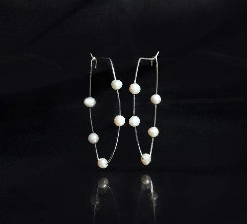 Pearl Earrings & Clip-ons White - simplicity pearl  earrings