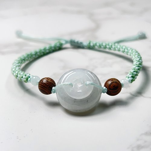 Wish‧Peace】Ice Emerald Concentric Circle Braided Bracelet