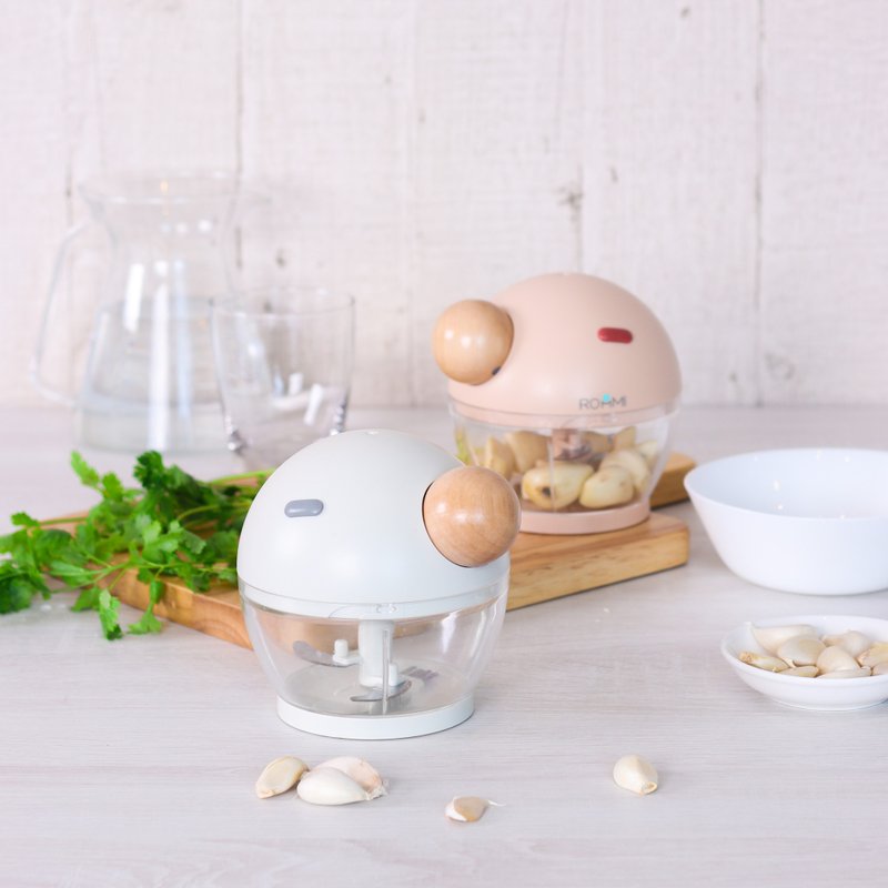 ROOMMI 圓寶寶手動式料理機 (兩色可選) - 廚具 - 不鏽鋼 白色