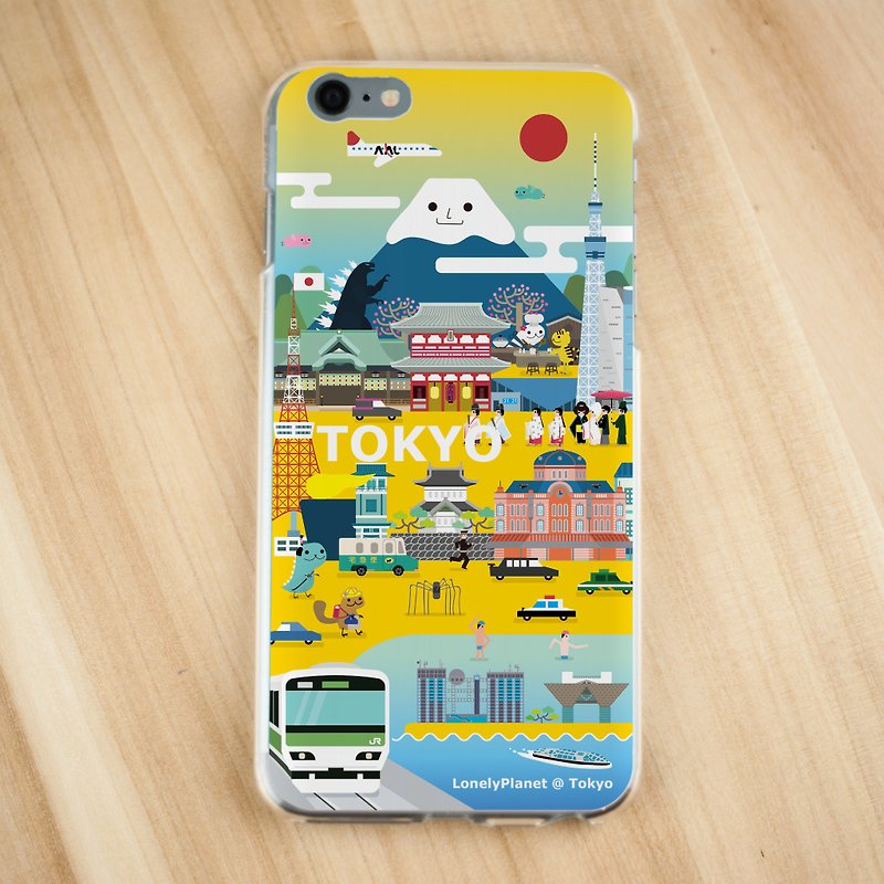 寂寞星球2.0 透明手機殼-地球城市-東京 Tokyo - 手機殼/手機套 - 紙 黃色