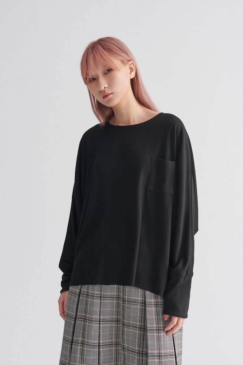 Shan Yong Knitted Sleeve Wide Sweater