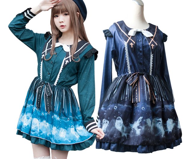 オジェオ専用画家オリジナル真夏の夜の星語ギャラクシー星座ドレス