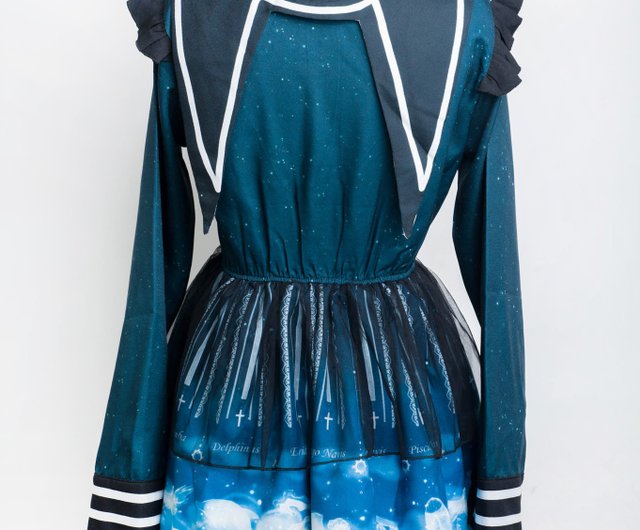 オジェオ専用画家オリジナル真夏の夜の星語ギャラクシー星座ドレス