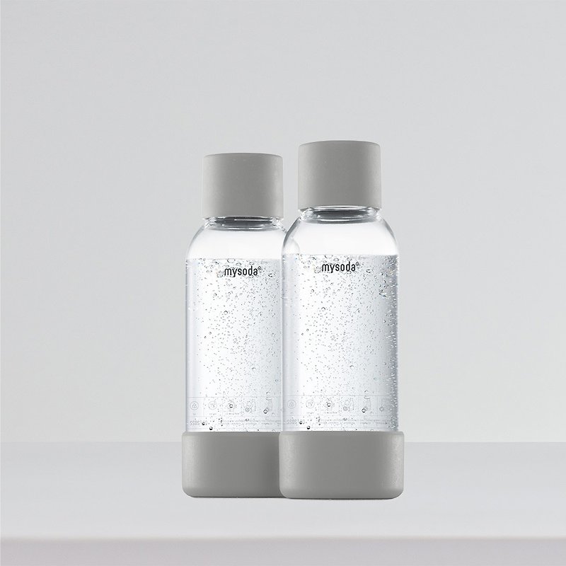 Finland [mysoda] 0.5L special water bottle-2 pieces-grey - กระติกน้ำ - วัสดุอื่นๆ สีเทา