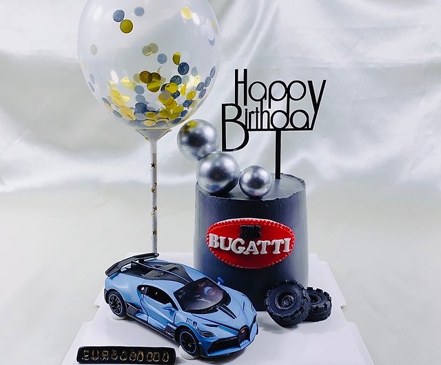 Alloy sports car model Bugatti Rambo pull back car cake decoration  ornaments boy toy