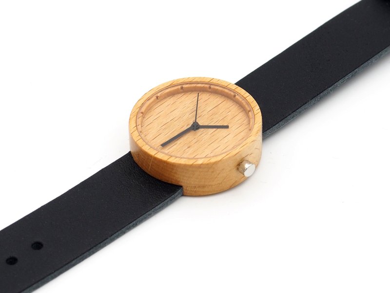 Nakari watch Beech Black Girl size - 女錶 - 木頭 