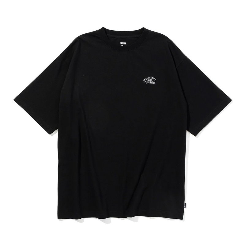 日本限定POLER PSYCHEDELIC RELAX FIT TEE 彩虹山形眼寬版T / 黑 - 男 T 恤 - 棉．麻 黑色