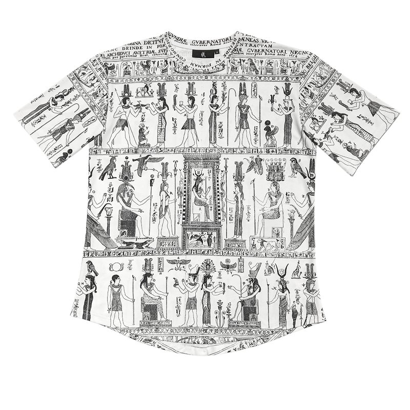 ナポレオンのエジプトの夢（ホワイト）機能的な半袖Aバージョン - Tシャツ メンズ - ポリエステル ホワイト