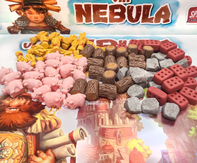 Deluxe Resource Tokens compatible with Via Nebula board game