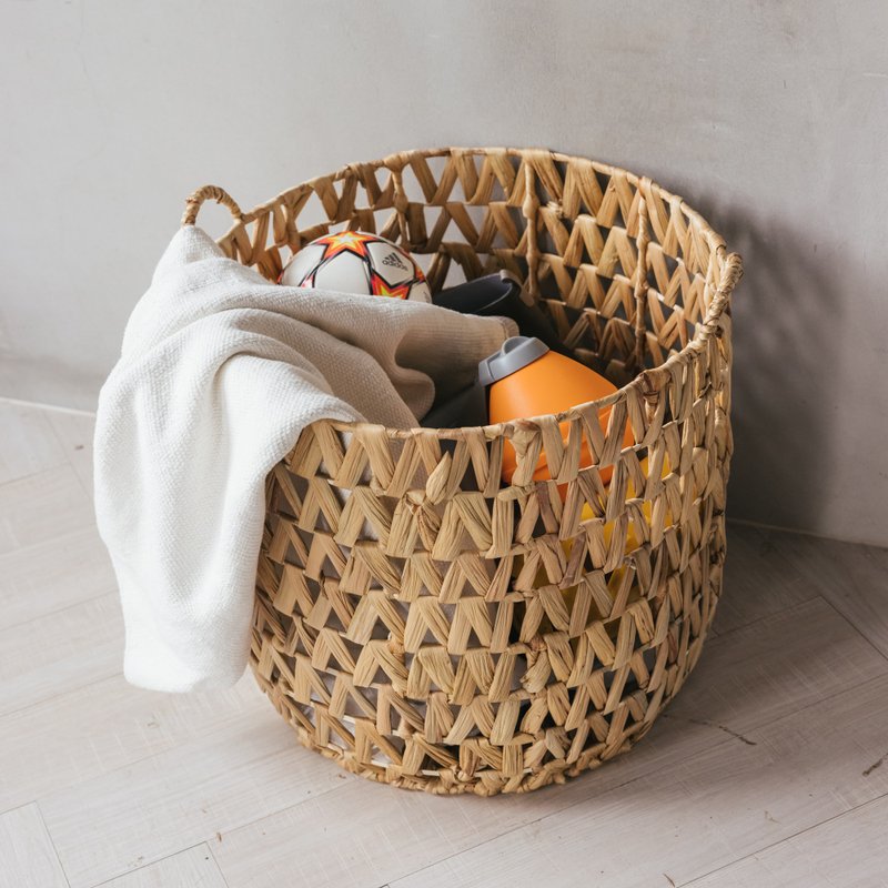 Triangle imprint storage basket - Storage - Other Materials Khaki