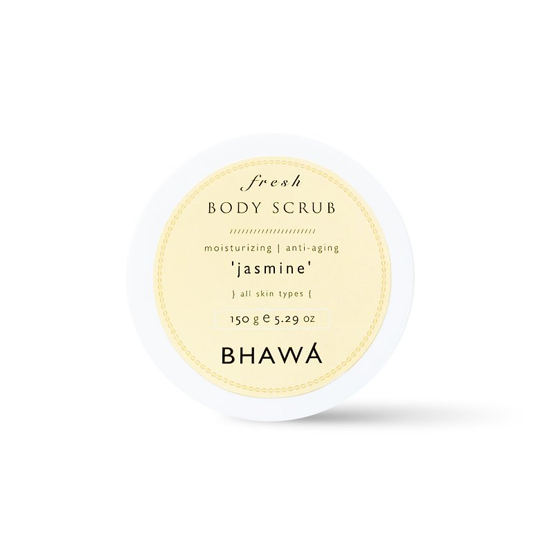 泰國 BHAWA SPA專用 全天然新鮮身體磨砂膏 茉莉花香 150g - 護手霜/手足保養 - 精油 