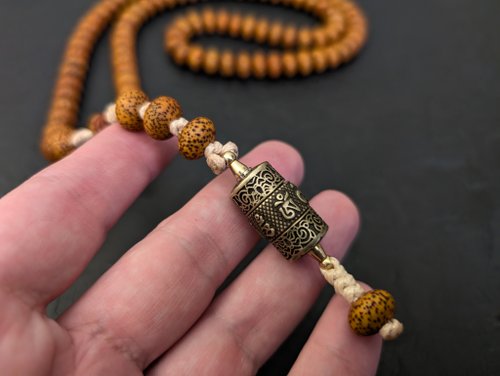 海南黄檀 オリジナルデザイン ネックレス 108粒 数珠 念珠 仏珠 木珠 癒し 海南黄檀 オリジナルデザイン ネックレス 108粒 数珠 念珠 仏珠