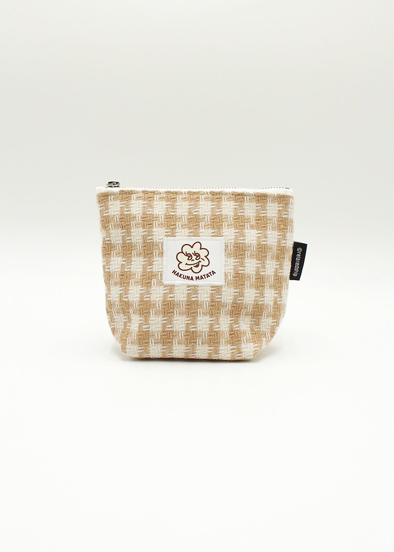 Ladder zipper bag-apricot - Other - Other Materials Multicolor