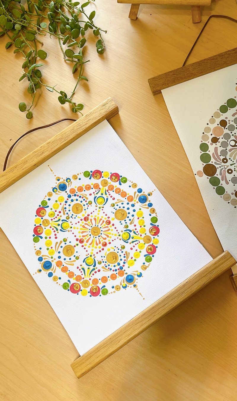 Mandala Meditation Hanging Painting Creation - Illustration, Painting & Calligraphy - Cotton & Hemp 