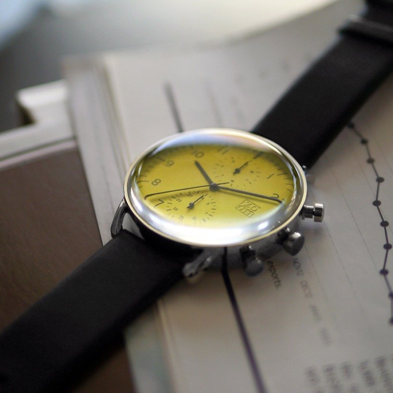 REFINE 7148 旅行者多功能腕錶 - 萊姆綠 - 男錶/中性錶 - 真皮 綠色