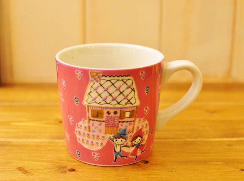 [Kato Shinji] Grimm's Fairy Tale Candy House Mug Gift Box (with color box) - แก้วมัค/แก้วกาแฟ - วัสดุอื่นๆ สึชมพู