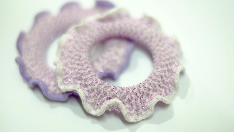 Donut & sage lavender flower series set 2 - Hair Accessories - Other Materials Purple