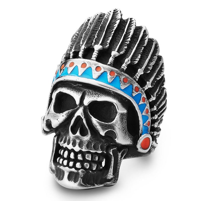 Indian skull ring - แหวนทั่วไป - วัสดุอื่นๆ 