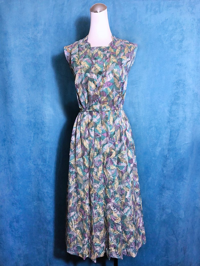 Sparkling weave light antique dress / bring back to the foreign ones - ชุดเดรส - เส้นใยสังเคราะห์ 