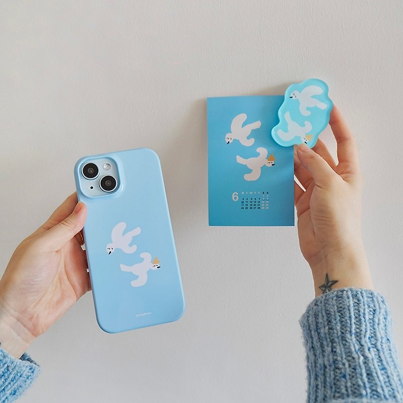 PURPUR original Korean imported film mobile phone case glossy half-pack hard shell bird - Phone Cases - Plastic 