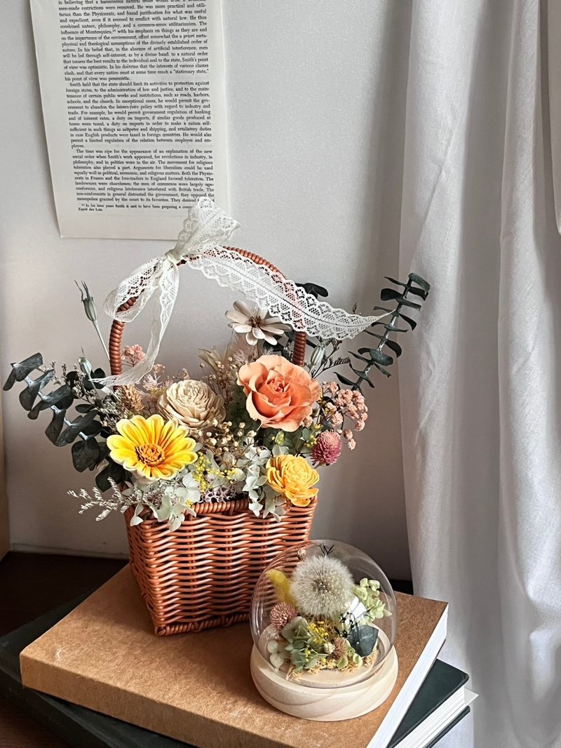 永生花藝雙成品夏季限定課程 - 植栽/花藝 - 木頭 