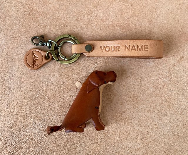 Classic Tan Animal Spot Keyring