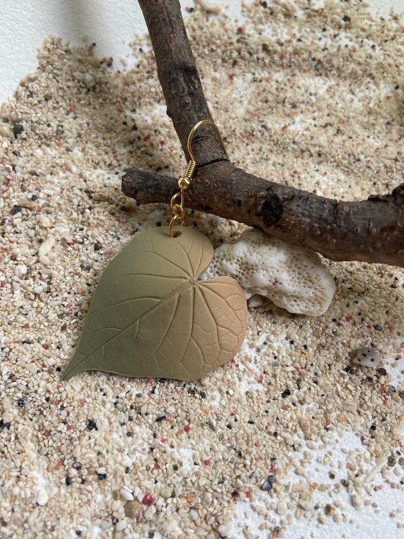 森系軟陶手作耳環可改夾 - 耳環/耳夾/耳骨夾 - 其他材質 