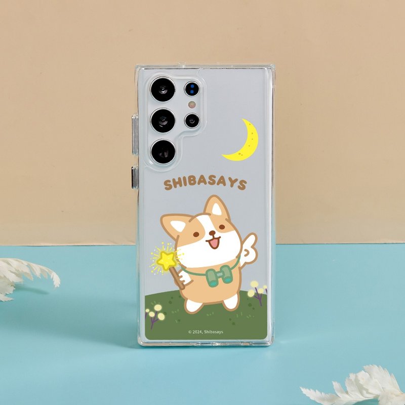柴語錄夜間探險防摔透明SAMSUNG手機殼 - 手機殼/手機套 - 塑膠 多色
