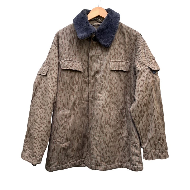 Vintage 80s East German Rain Drop Camo Winter Field Combat Jacket M52 - 男夾克/外套 - 棉．麻 綠色