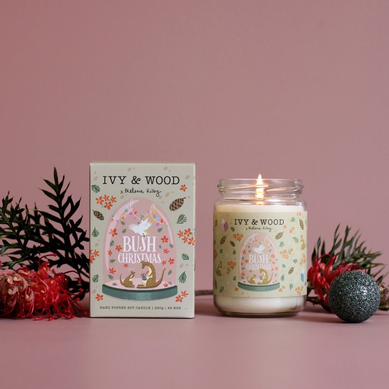 [Christmas Limited] Christmas Scented Fragrance Candle-[IVY&WOOD] Natural Handmade Fragrance - เทียน/เชิงเทียน - วัสดุอื่นๆ 