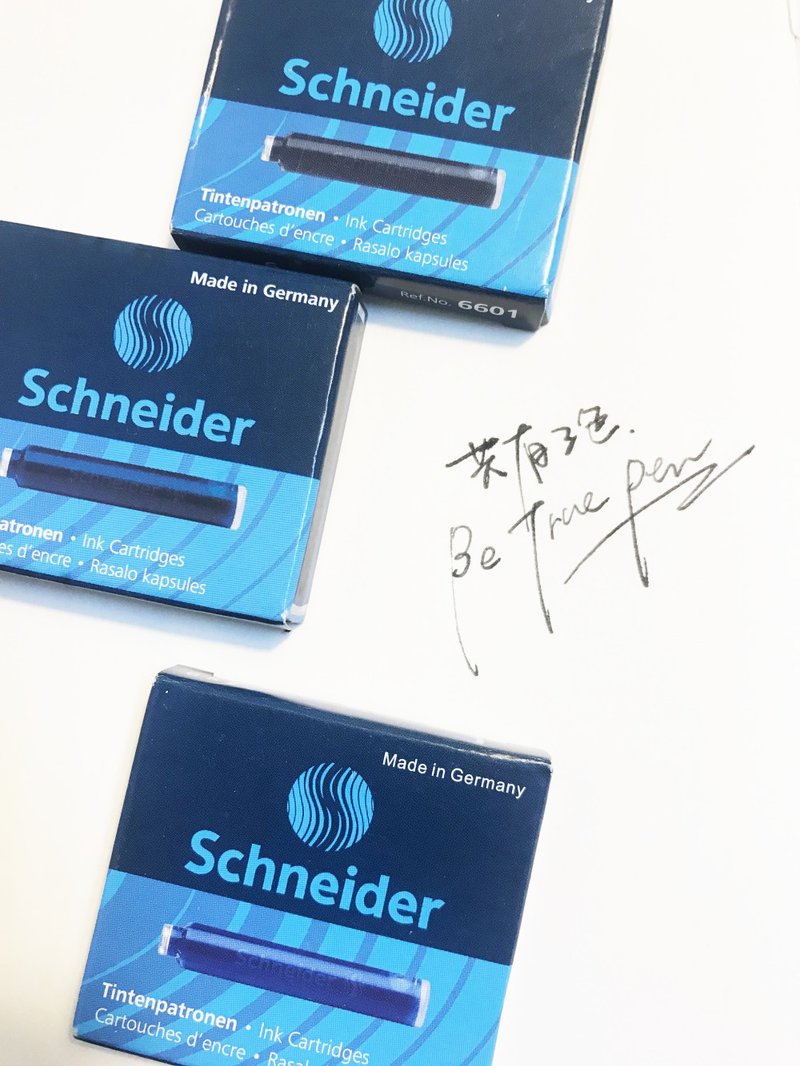 [Fountain Pen Ink] Betrue_Germany Schneider European standard cartridge ink tube 6 pieces in three colors - Other Writing Utensils - Pigment Black