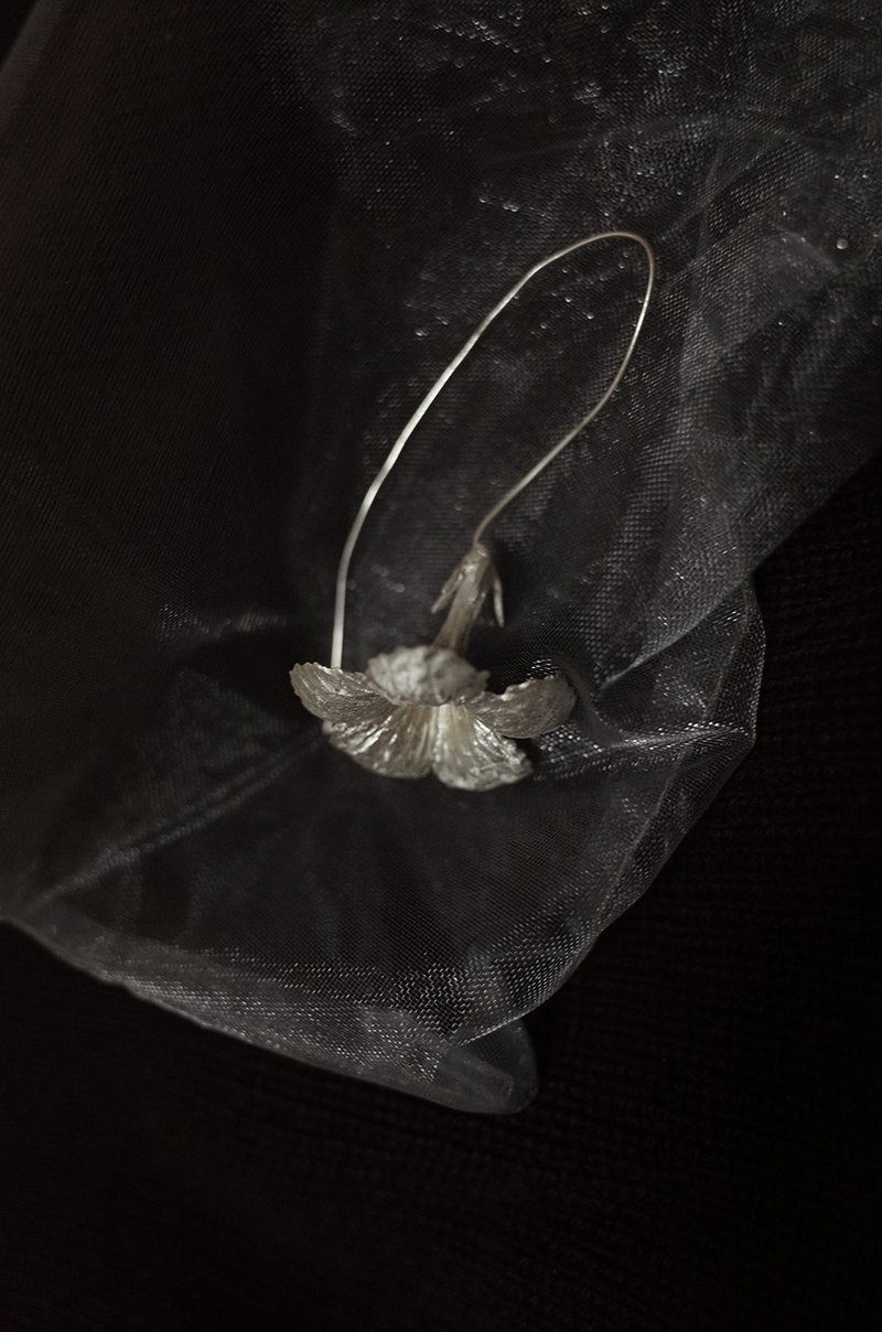 The 50 Flowers Series Ruellia Brittoniana 925 Sterling Silver Earrings - Earrings & Clip-ons - Sterling Silver 