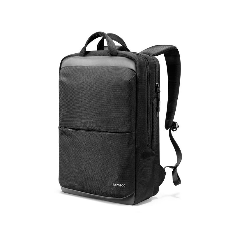 Tomtoc Digital Pioneer Backpack Black Business Backpack Backpack Computer Bag - กระเป๋าแล็ปท็อป - วัสดุอื่นๆ สีดำ