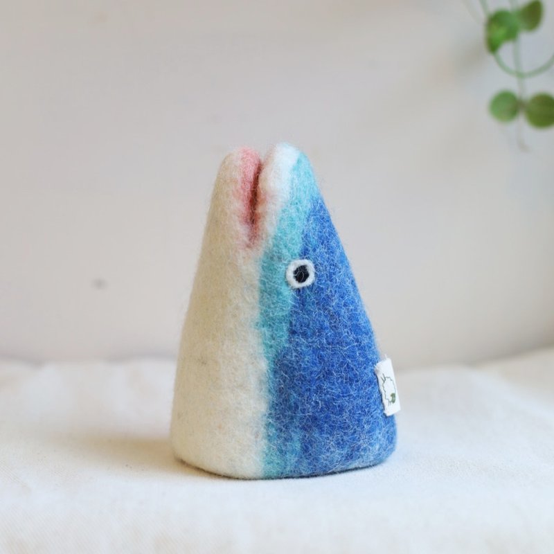 WoolfeltingWool felt Tuna Decor - ของวางตกแต่ง - ขนแกะ สีน้ำเงิน