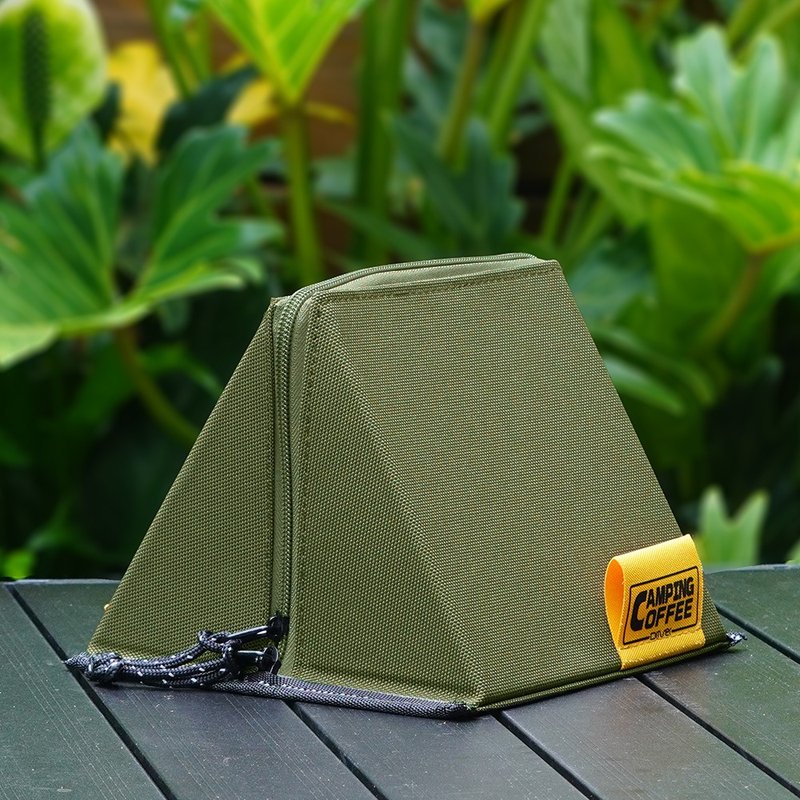 Can be hung and stored | Camping tent storage bag - เครื่องทำกาแฟ - ไนลอน สีเขียว