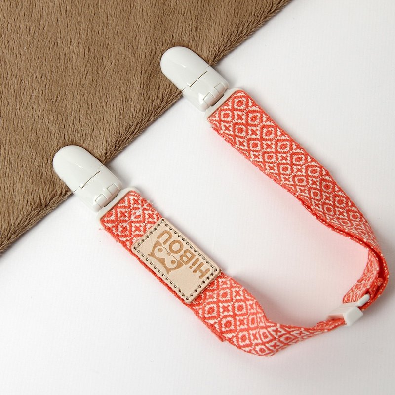 Jacquard Ribbon Universal Long Head Double Clip_The longest extension is 37cm (Made in Taiwan) - Baby Bottles & Pacifiers - Cotton & Hemp Multicolor