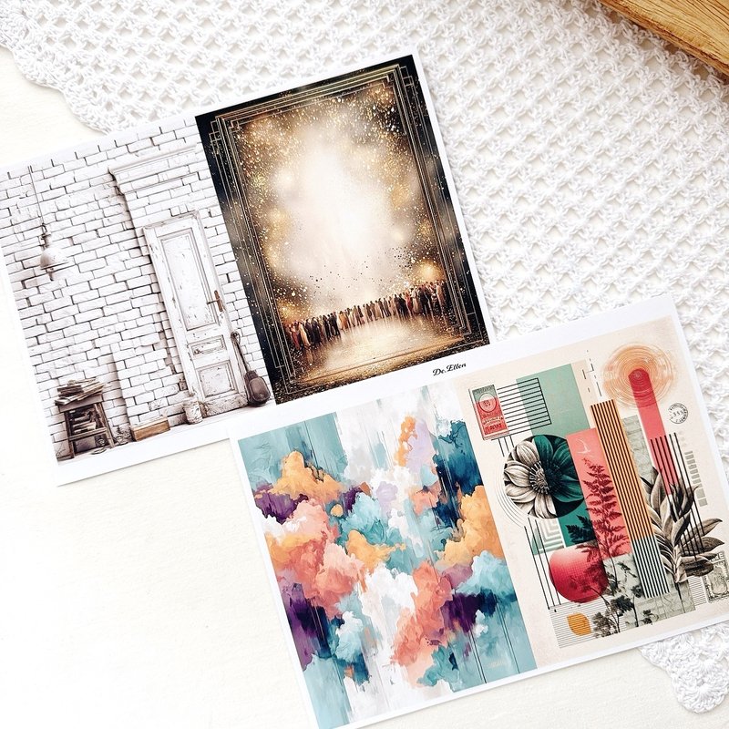 Z365 - MonoPastel Vintage background - 貼紙 - 紙 