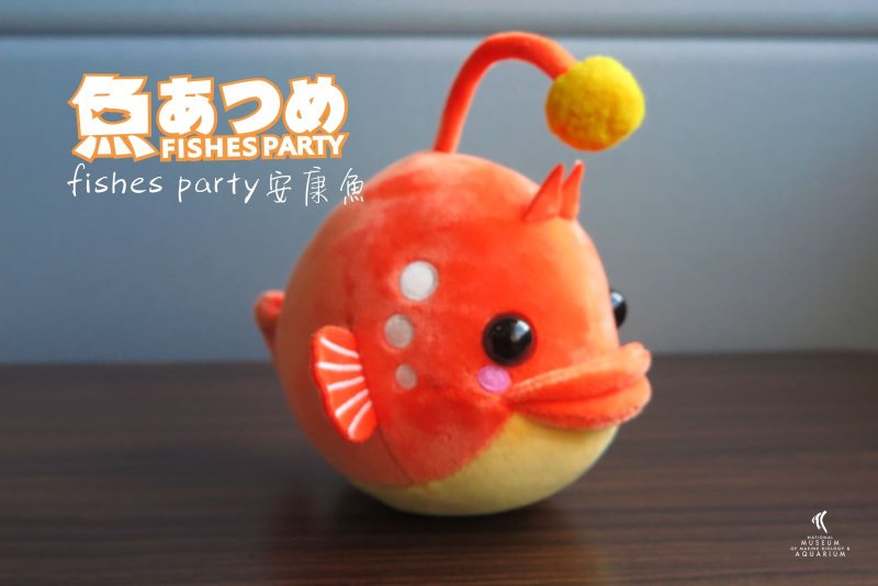 燈籠魚(安康魚)布偶-藍/橘 - 寶寶/兒童玩具/玩偶 - 聚酯纖維 